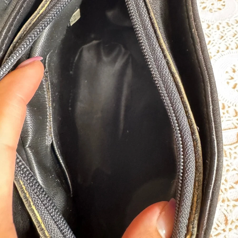 Vintage Carlos Vintage  Falchi Black Suede Crossbody Bag‎